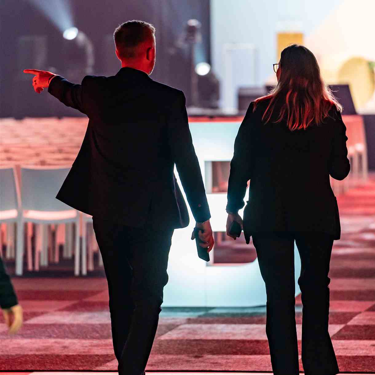 Team members at conference